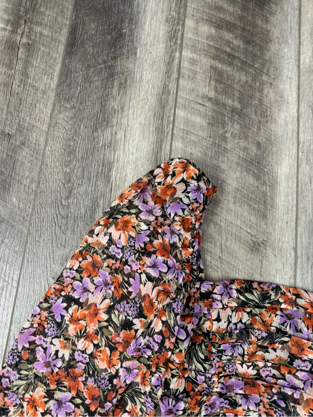 ASTR Black Floral Blouse‎